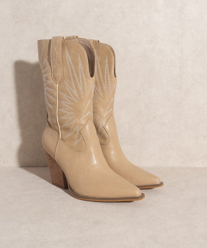 Make A Statement Starburst Embroidery Boots