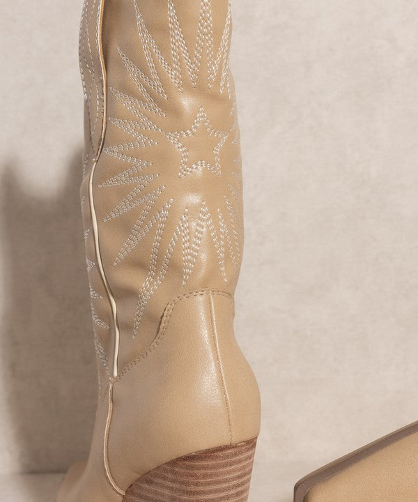 Make A Statement Starburst Embroidery Boots