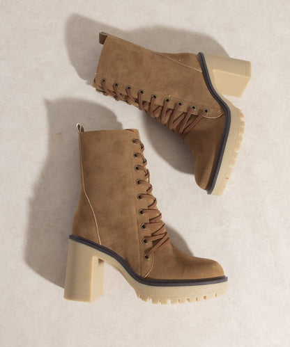 Combat Couture Heeled Platform Boots