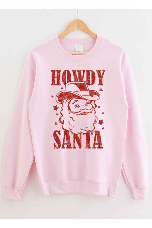 "Howdy Santa" Graphic Sweatshirt