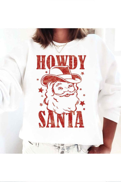 "Howdy Santa" Graphic Sweatshirt