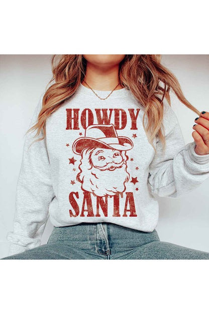 "Howdy Santa" Graphic Sweatshirt