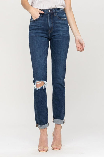 Ultimate Distressed Mom Jeans