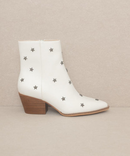 Wish Upon A Star Studded Western Booties