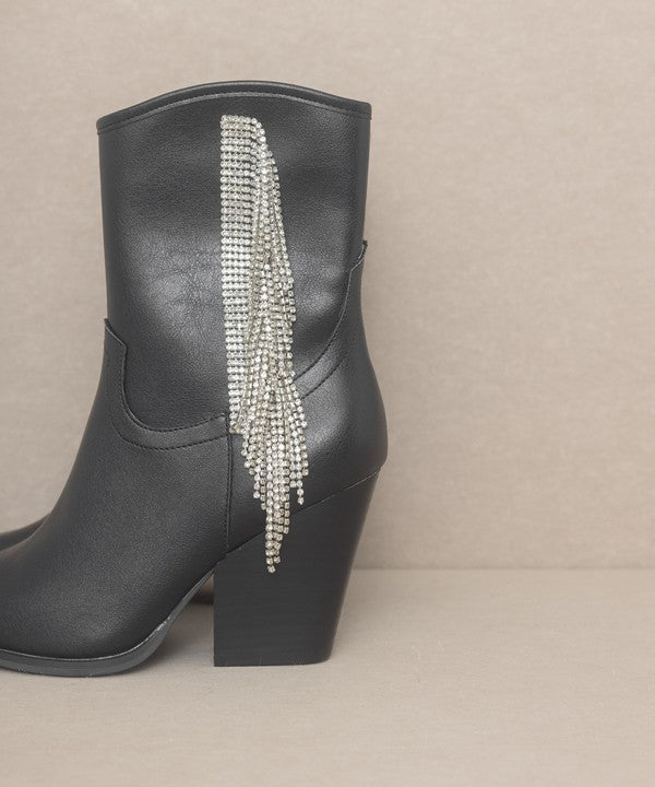 Kai Western Rhinestone Fringe Boots