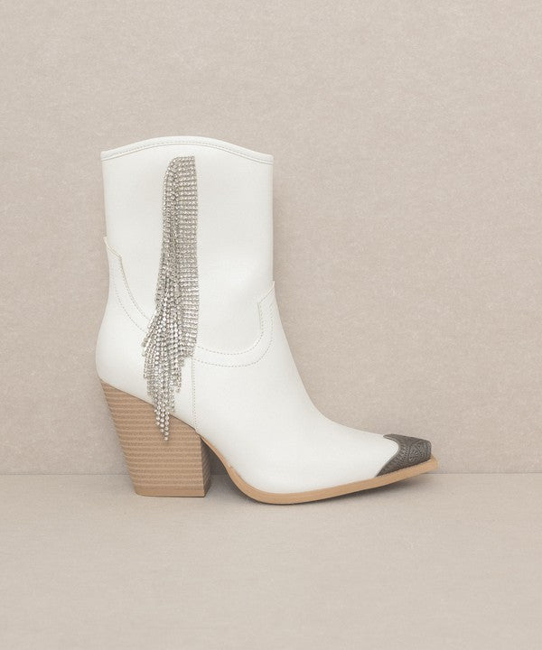 Kai Western Rhinestone Fringe Boots