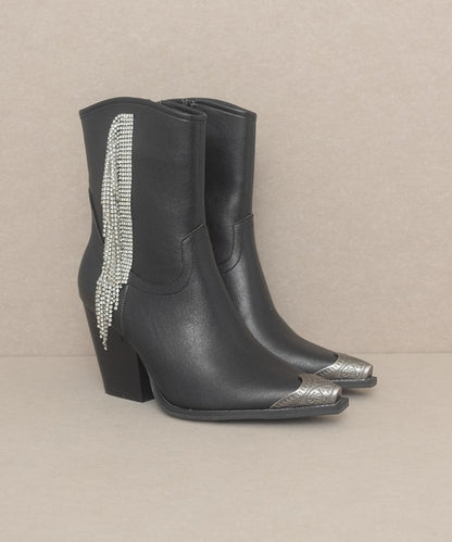 Kai Western Rhinestone Fringe Boots