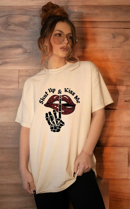 Curve "Shut Up & Kiss Me" Graphic Tee