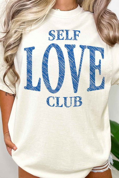 "Self Love Club" Oversized Graphic Tee