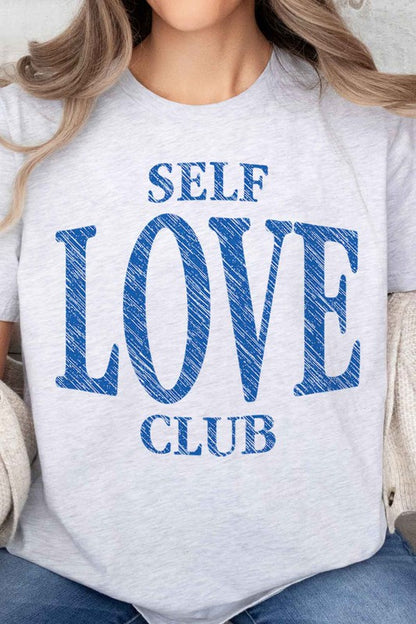 "Self Love Club" Oversized Graphic Tee