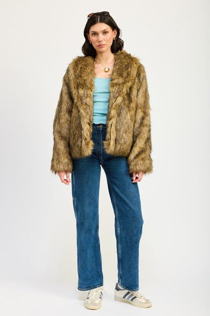 High Roller Faux Fur Jacket