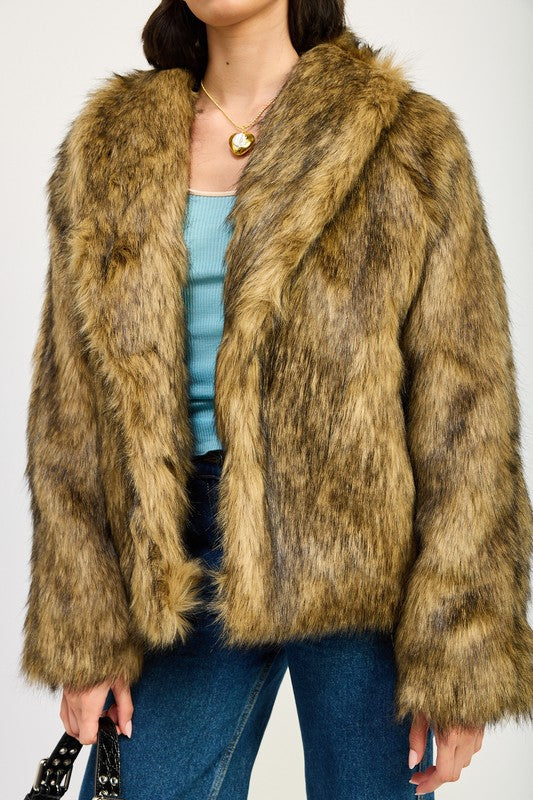 High Roller Faux Fur Jacket