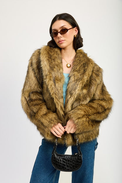 High Roller Faux Fur Jacket