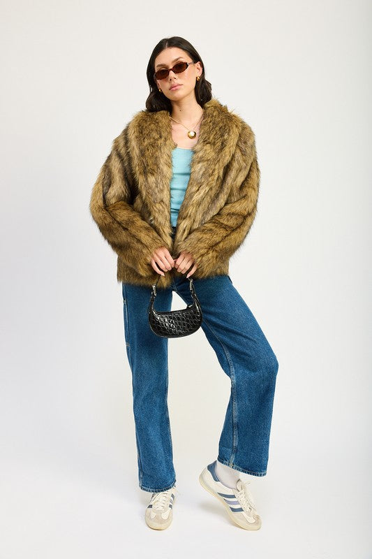 High Roller Faux Fur Jacket