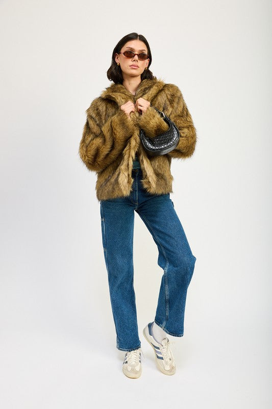 High Roller Faux Fur Jacket