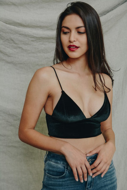 Dreaming of Velvet Longline Bralette