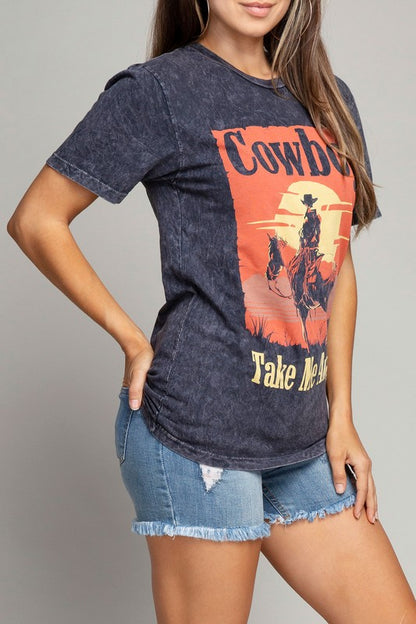 "Cowboy Take Me Away" Graphic Tee