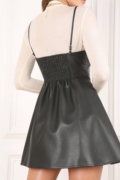 Femme Fatale Vegan Leather Dress