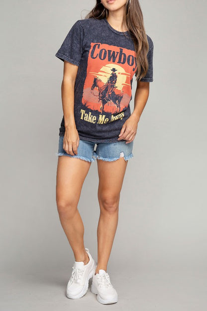 "Cowboy Take Me Away" Graphic Tee