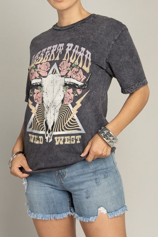 "Desert Road Wild West" Graphic Tee