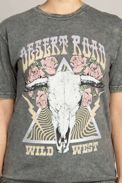 "Desert Road Wild West" Graphic Tee